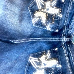 Jeans with Texas on the pockets
